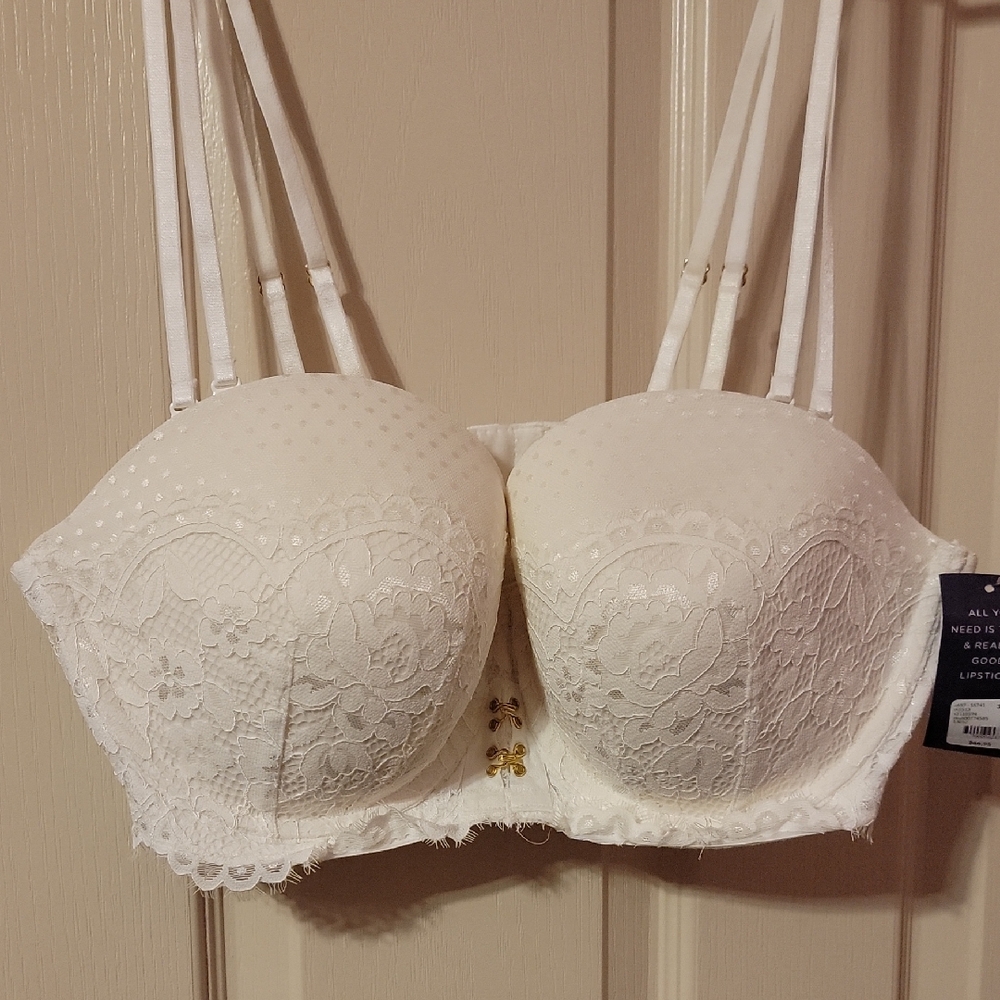 Cacique Cream Lace Multiway Bra